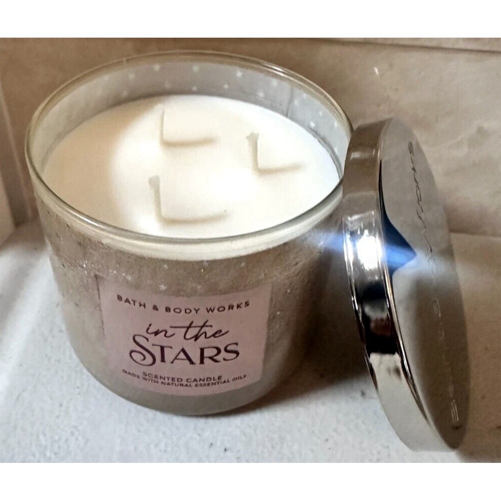 NEW Bath & Body Works In The‎ Stars Candle Large 3 WICK 14.5 oz - Picture 2 of 3